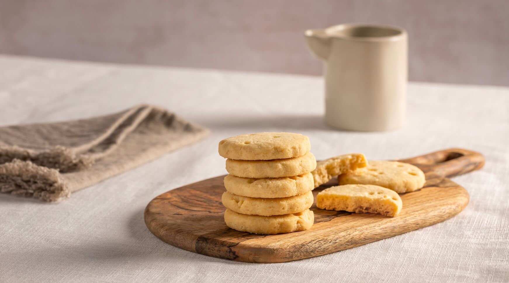 biscuits on a wooden board