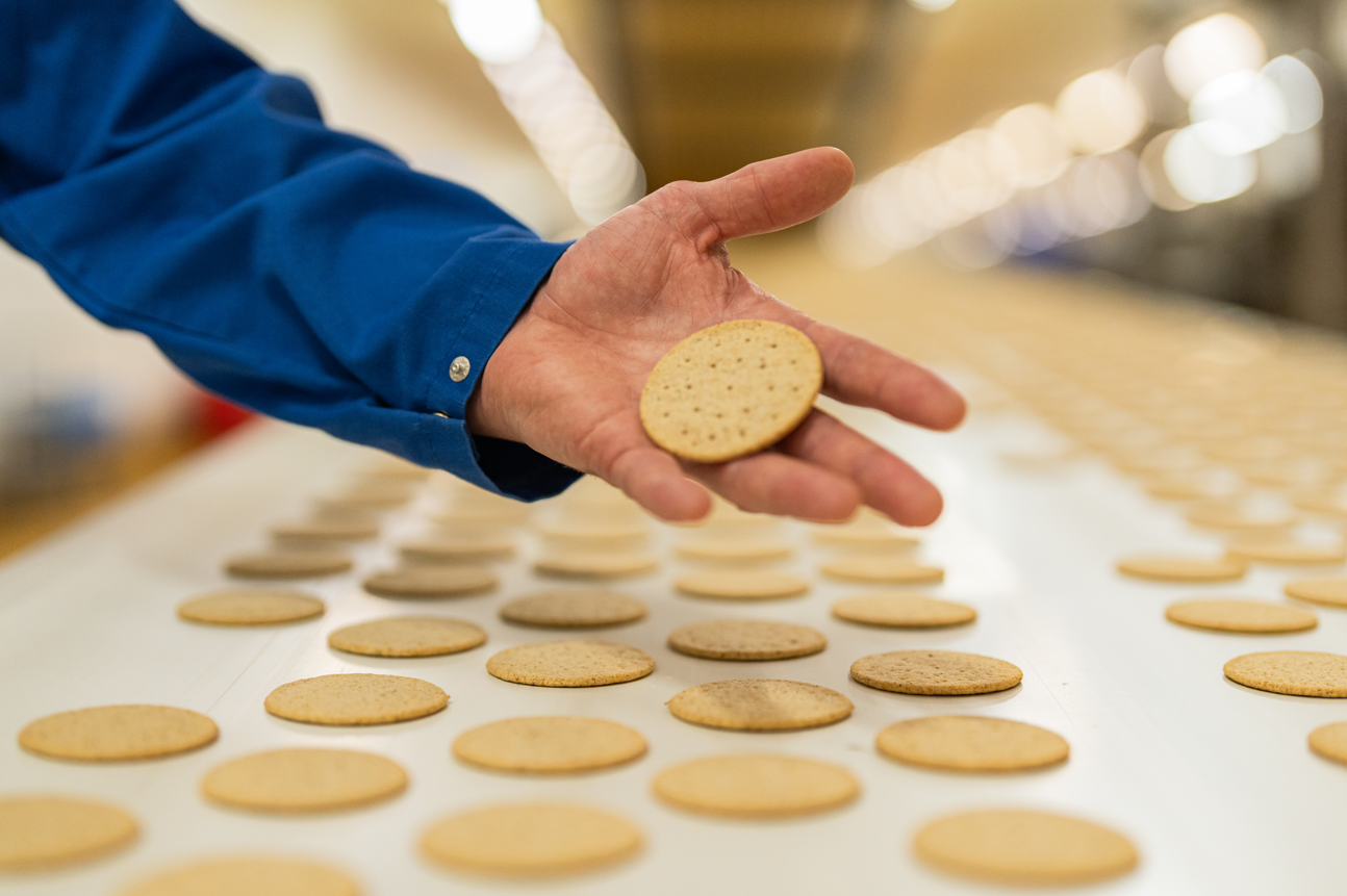 oatcake being held up