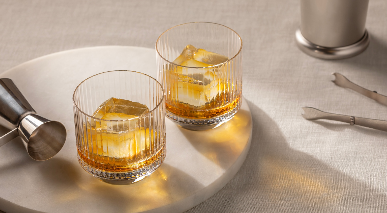 two glasses of whisky